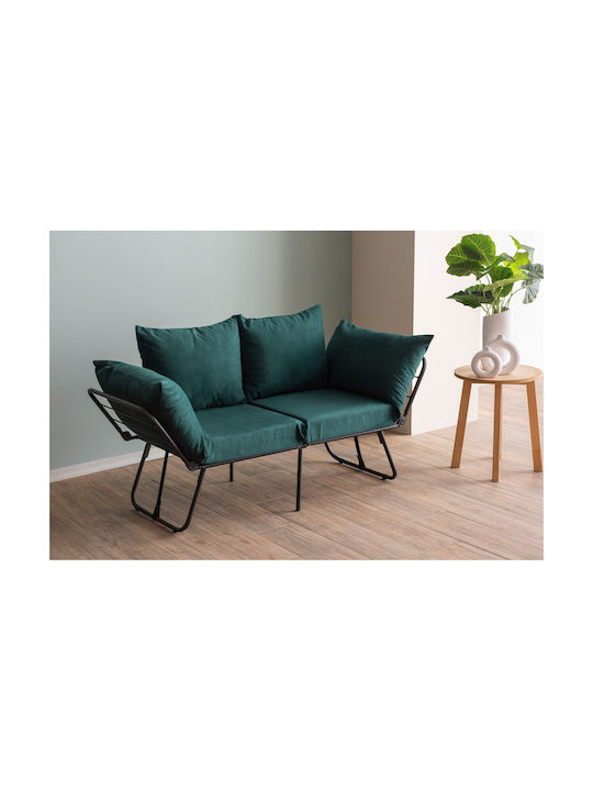 Viper Two-Seater Sofa Bed Petrol 150x60x78 cm