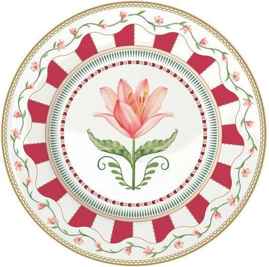 Marva Teller Wüste aus Porzellan Rot 19cm