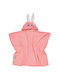 Das Home Baby Poncho Bathrobe Hooded 4944 Pink 70x90cm