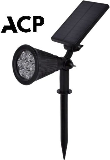 ACP Spiked Solar Light 1.5W 60lm Warm White 3000K with Photocell IP65