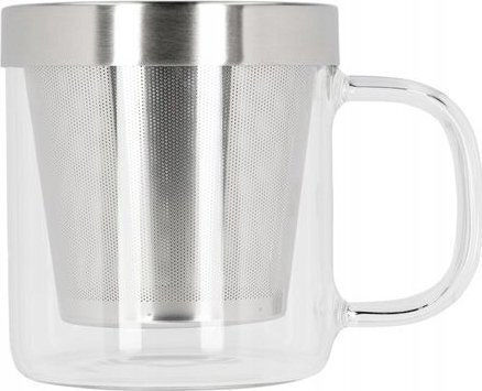 Paper & Tea Κούπα Μεταλλική με Καπάκι Διάφανη 330ml