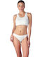 Damen Zeichenfolge 2Pack White
