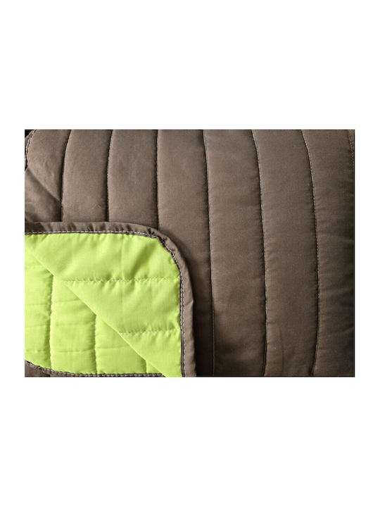 Mardim Coverlet Queen Size Brown-olive 220x240cm