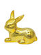 Ceramic Decorative Gold Bunny 10x6x9cm Gift Token 16207