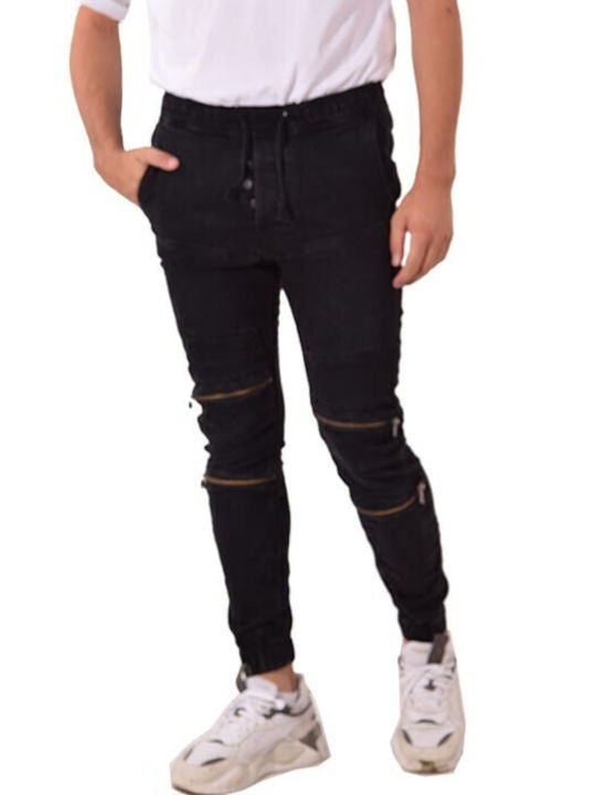 New Denim Women's Fabric Cargo Trousers Black