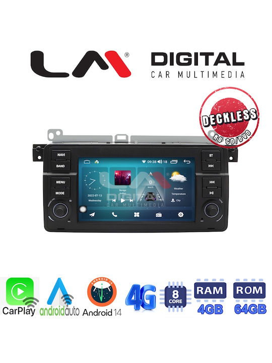 LM Digital Car Audio System for BMW Series 3 (E46) 1998 > 2006 (Bluetooth/USB/WiFi/GPS/Apple-Carplay/Android-Auto)
