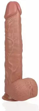 Shots Ρεαλιστικό Dildo με Όρχεις και Βεντούζα 16cm