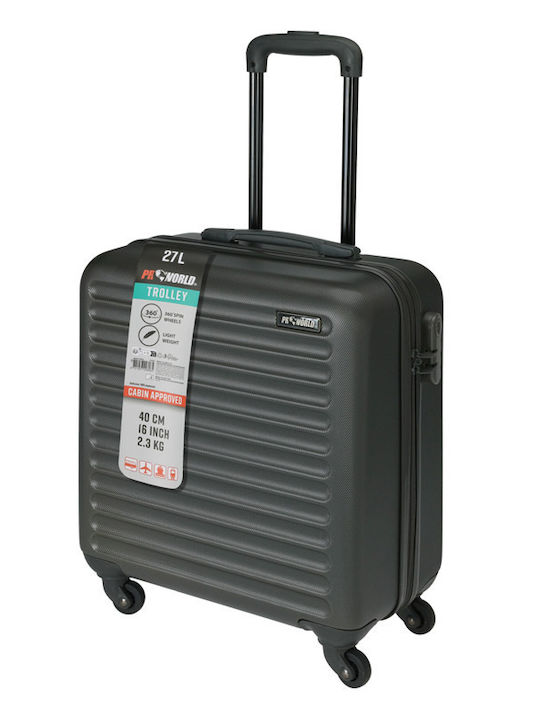 Koopman Koopman Kabinenkoffer Hart Schwarz mit 4 Räder Höhe 47cm