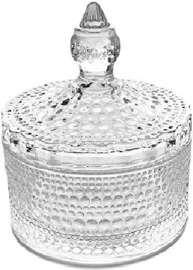 Espiel Vintage Φοντανιέρα Γυάλινη Trends με Καπάκι 8.5x14x14cm Διάφανη Espiel Vintage Φοντανιέρα Γυάλινη Trends με Καπάκι 8.5x14x14cm Διάφανη