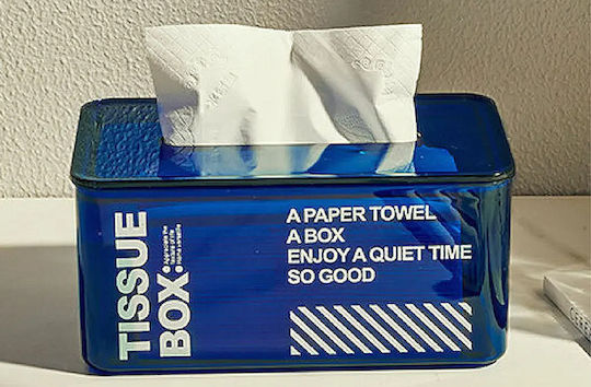 Tissue-Halter Blau 21x13x10cm 44171106