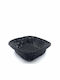 Decorative Basket Rattan Black 24x24cm