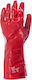 Gloves for Work Red PVC/Cotton 1pcs