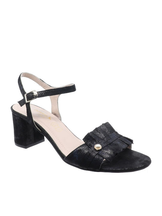 Leder Sandalen Anatomisch Schwarz