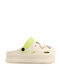 Beige Clogs Geometrisch Chic