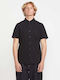 Everett Short-sleeved Cotton Shirt Black