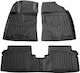 Race Axion Set of Front and Rear Mats 4pcs Tray Type for Toyota Avensis 2009-2018 Black