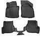 Race Axion Set of Front and Rear Mats 5pcs Tray Type for Skoda Octavia Volkswagen Golf Black