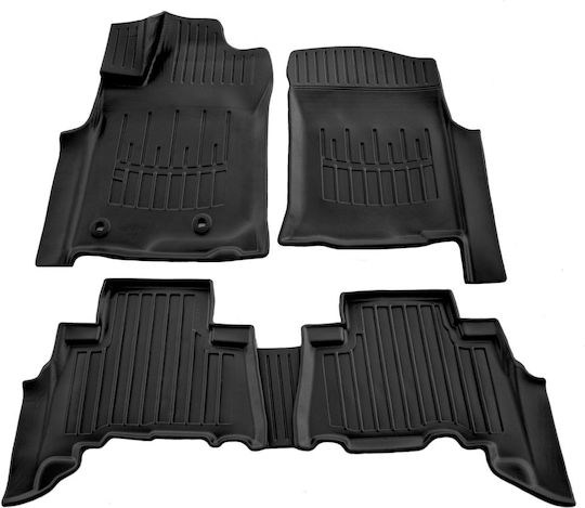 Race Axion Satz Vorder- und Hintermatten Wannenartig 5Stück aus Gummi für Lexus GX 2010-2023 Schwarz