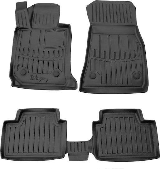 Race Axion Set of Front and Rear Mats 5pcs Tray Type for BMW Series 3 2019 Black