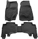 Race Axion Satz Vorder- und Hintermatten Wannenartig 5Stück aus Gummi für Jeep Großer Cherokee 2005-2010 Schwarz
