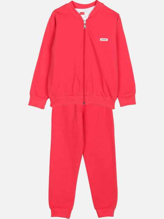 Kids Sweatpants Set Coral 3pcs