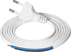 Orno Καλώδιο Ρεύματος με Διατομή 2x0.5mm² Λευκό 1.9m OR-AE-13286/W/1,9M Orno Καλώδιο Ρεύματος με Διατομή 2x0.5mm² Λευκό 1.9m OR-AE-13286/W/1,9M
