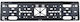 Car License Plate Frame Plastic Black 1pcs