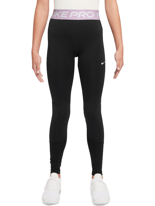 Kids Legging Sports Long Dri-Fit Black / Doll / White Pro