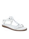 Flache Sandalen für Damen in Weiß Farbe