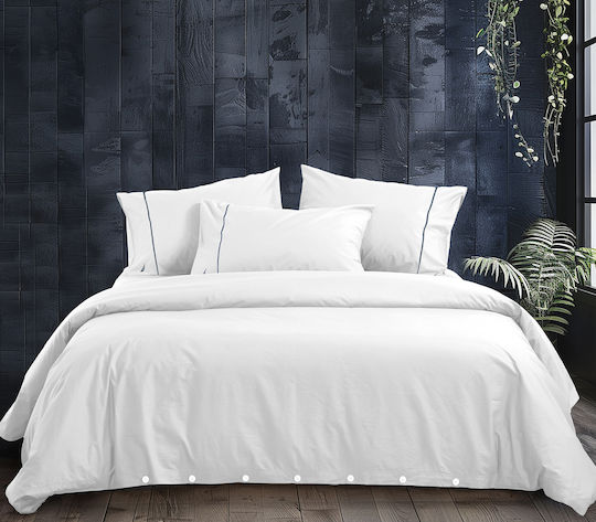 Nef-Nef Homeware Σετ Υπέρδιπλη 220x240cm Λευκή Nef-Nef Homeware Σετ Υπέρδιπλη 220x240cm Λευκή