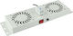 Lanview 2 Fans Analog Thermostat Control Fan Module Built-in Uk Plug