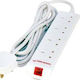 Microconnect Power Strip 4 Sockets with Cable 5m UK (Type G)
