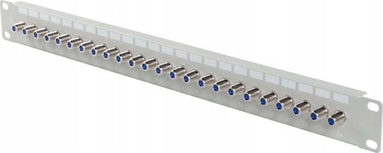 Lanberg Patch Panel für Rack 1U 19" 24 Ports Gray