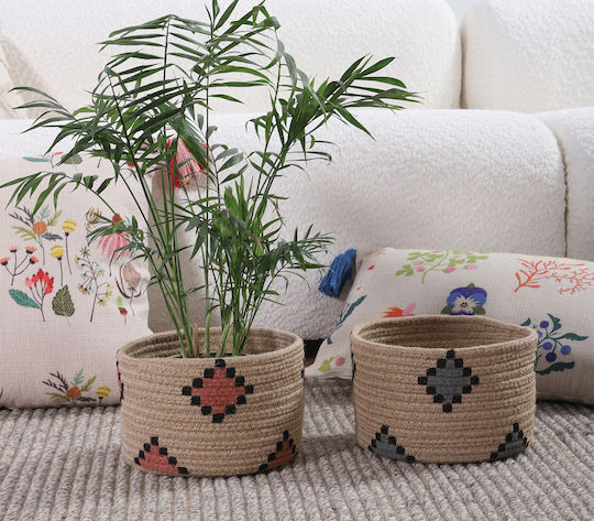 Nef-Nef Homeware Alemao Plant Pot Wicker Brown