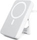 Alogic Lift 4-in-1 MagSafe Power Bank 10000mAh 18W mit USB-A Anschluss und USB-C Anschluss Weiß