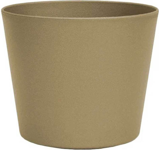 Leni Design Γλάστρα Πλαστική Beige 20x20εκ.