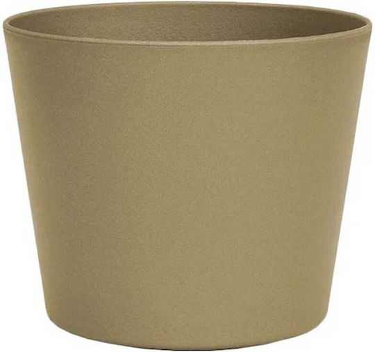 Leni Design Γλάστρα Πλαστική Beige 24x24εκ.