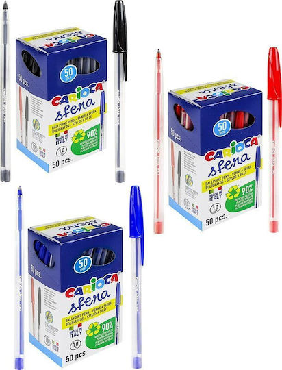Carioca Sfera Kugelschreiber Ballpoint 50 Stück