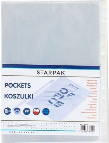 Starpak Plastikeinlagen für Dokumente A4 100Stück