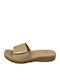 Women's Flat Sandals Anatomic in Beige Color