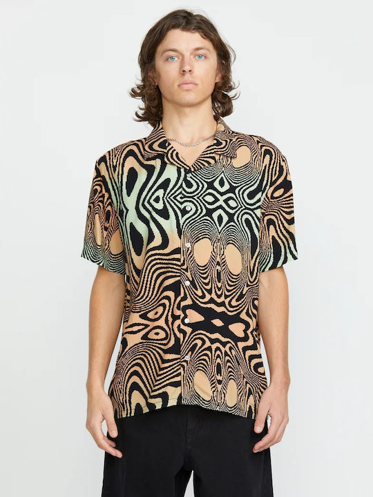 Filip Rygalski Short Sleeve Shirt in Oversized Line Multicolour
