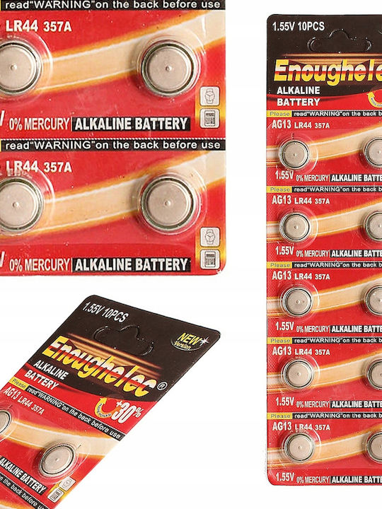 Lr44 Ag13 Lithium Battery 1.5v Pack 10