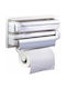 ACP Distribuitor de role Montat pe perete Plastică Albă 38x25x10cm 2049781
