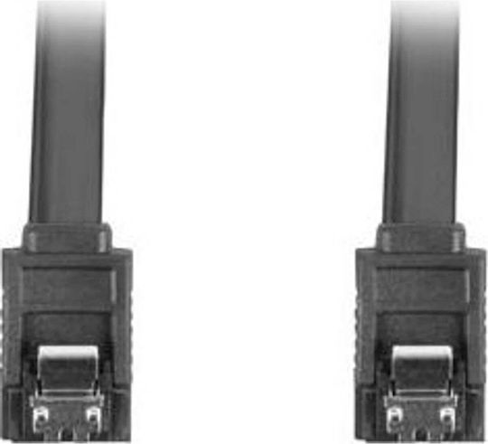 Lanberg 7-Pin SATA III - 7-Pin SATA III 70cm Μαύρο CA-SASA-14CU-0070-BK