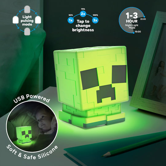 Paladone Kids Decorative Lamp Creeper Green 15x12.5x11.7εκ.