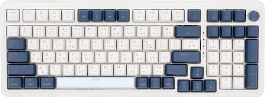 Redragon Eisa K686WB RGB Pro Ασύρματο Gaming Πληκτρολόγιο με RGB φωτισμό (Αγγλικό US) Λευκό