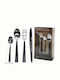 Stainless steel Cutlery Set Black 24pcs