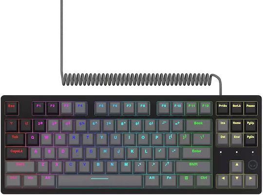 Lorgar AZAR 514 Gaming Tastatură Mecanică Tenkeyless cu Personalizat comutatoare și iluminare RGB (Engleză UK)