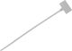Elmark Πλαστικά Δεματικά Καλωδίων 100mmx3.5mm σε Λευκό χρώμα (100τμχ) 500430