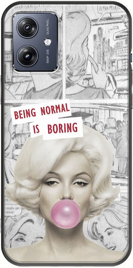 Normal Is Boring Motorola Moto G54 5g Black TPU Black Silicone